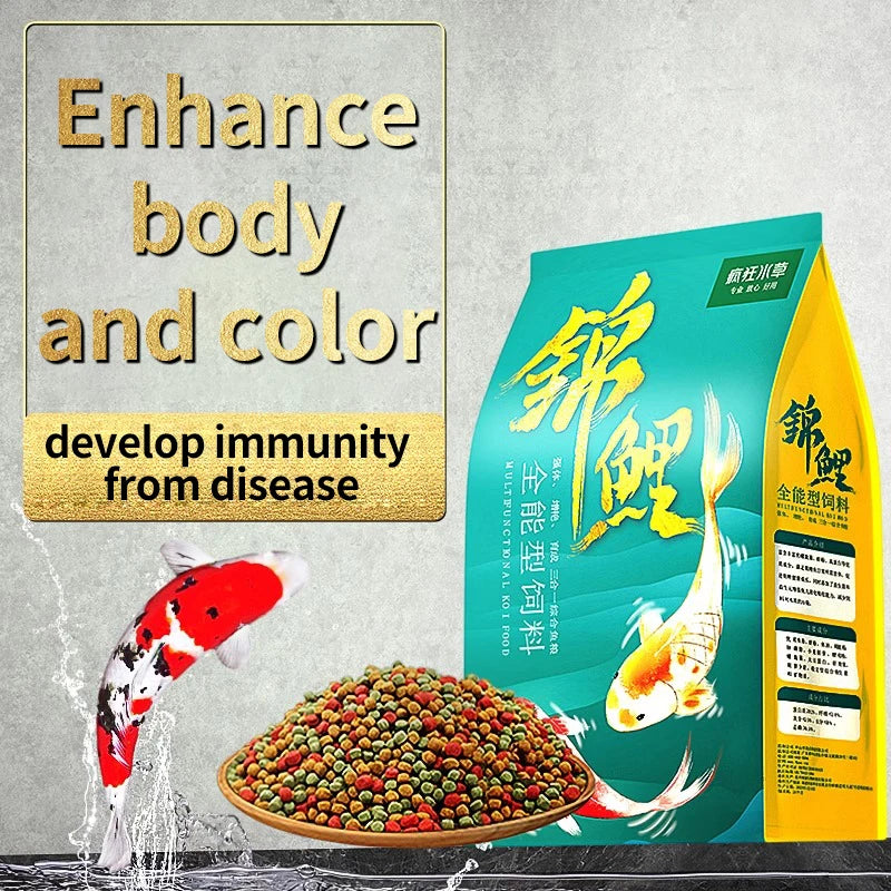 Crazy Water Grass Koi Fish Feed 1.5MM 1.25KG Pellets