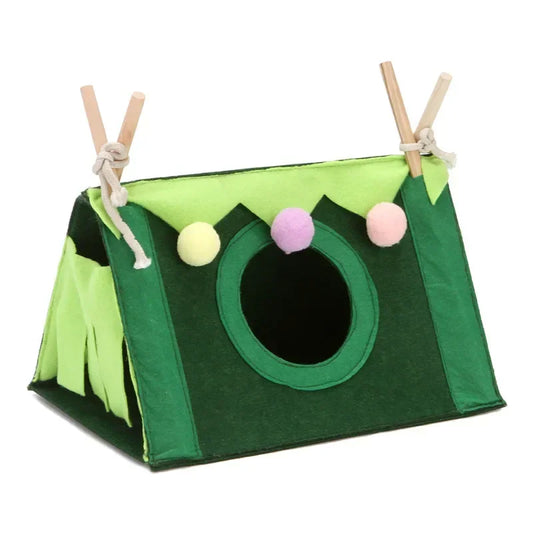 Small Pet Nest Felt Tent Rabbit Nest Hamster House Large Guinea Pig Cage Small Animal Bed Accessories