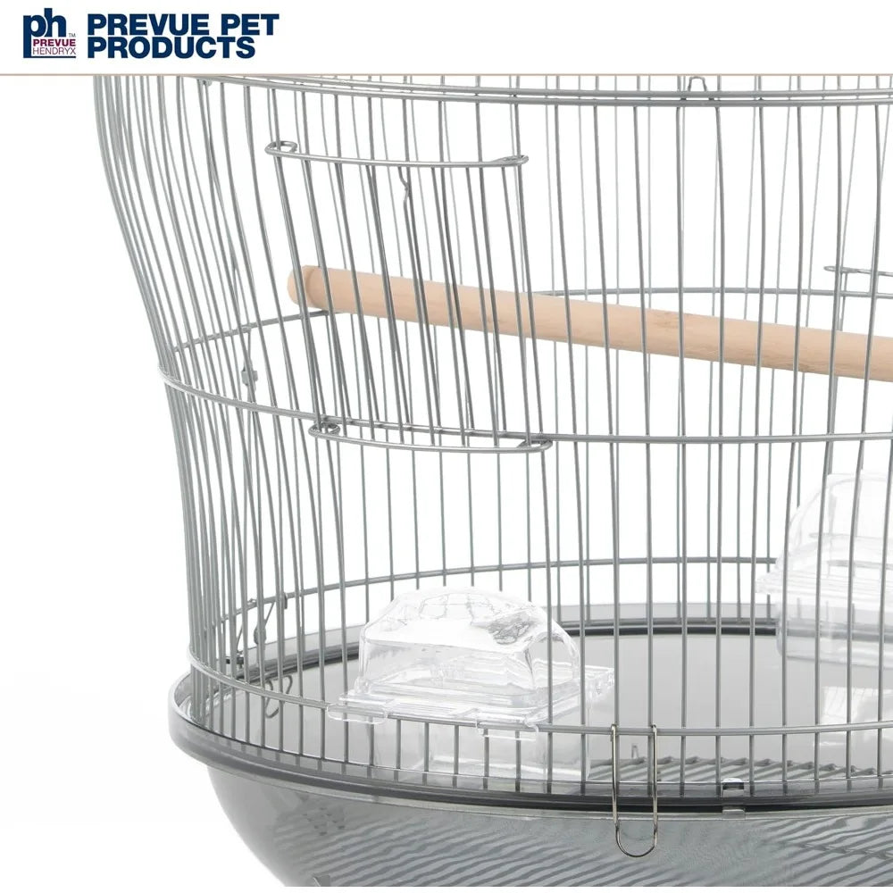 Prevue Sonata Round Metal Bird Cage for Small Birds Tabletop