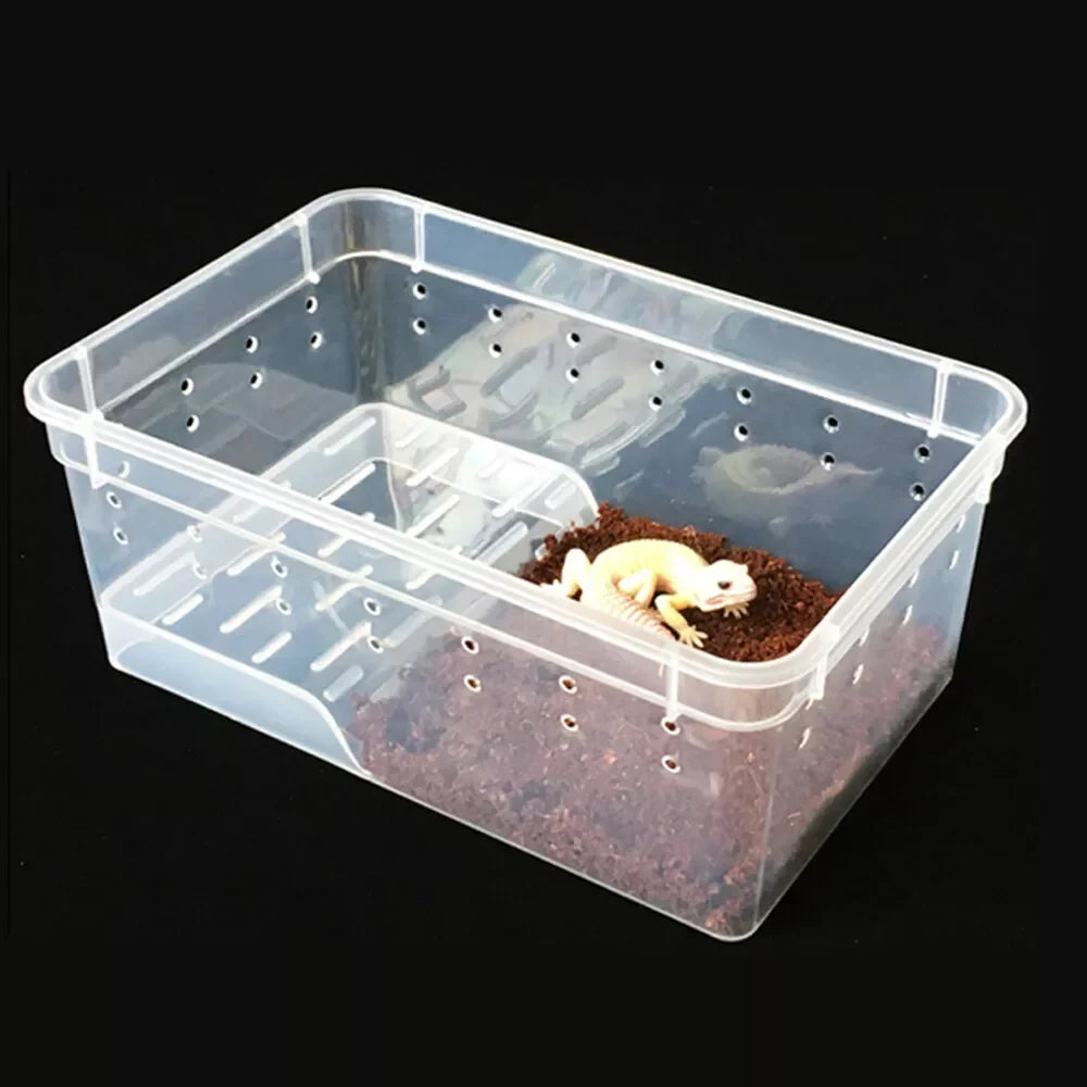 8 Grid Reptile Enclosure Pet Cage Tank for Lizard Spider Snake Tortoise Breeding Box