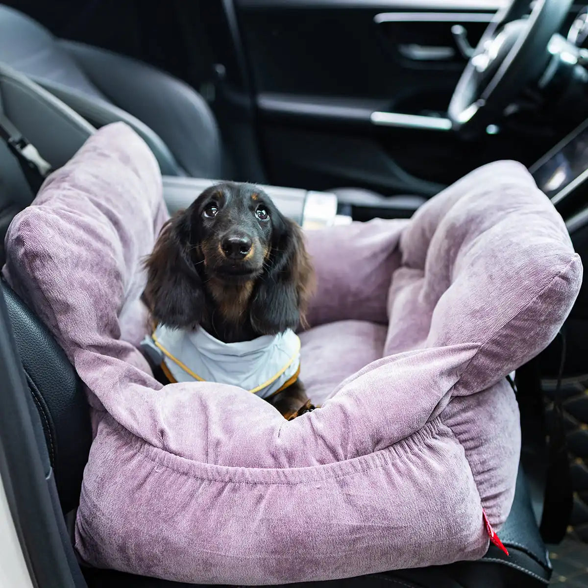 2 In 1 Dog Car Seat Carrier Bag Travel Detachable Handles