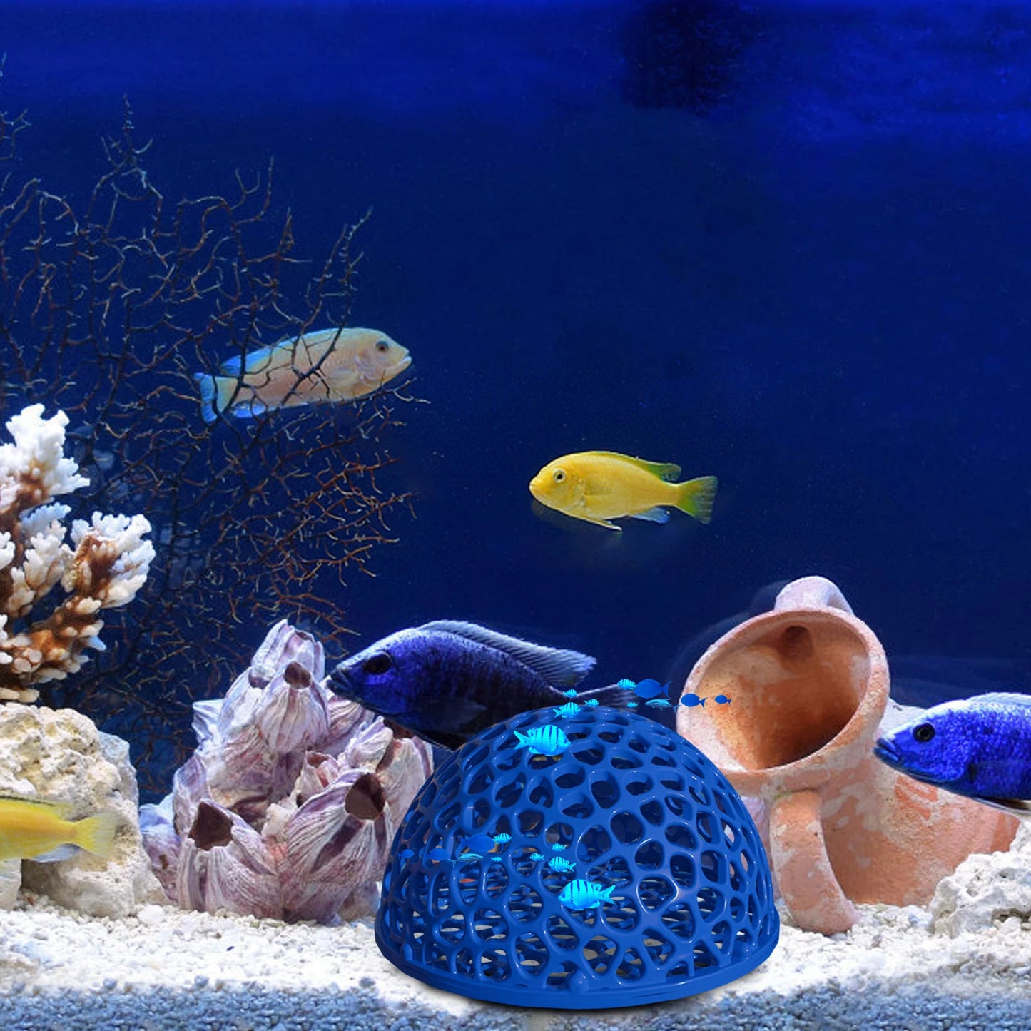 3D Printed Hiding Cave Shelter for Small Fish and Shrimp Aquarium Decoration