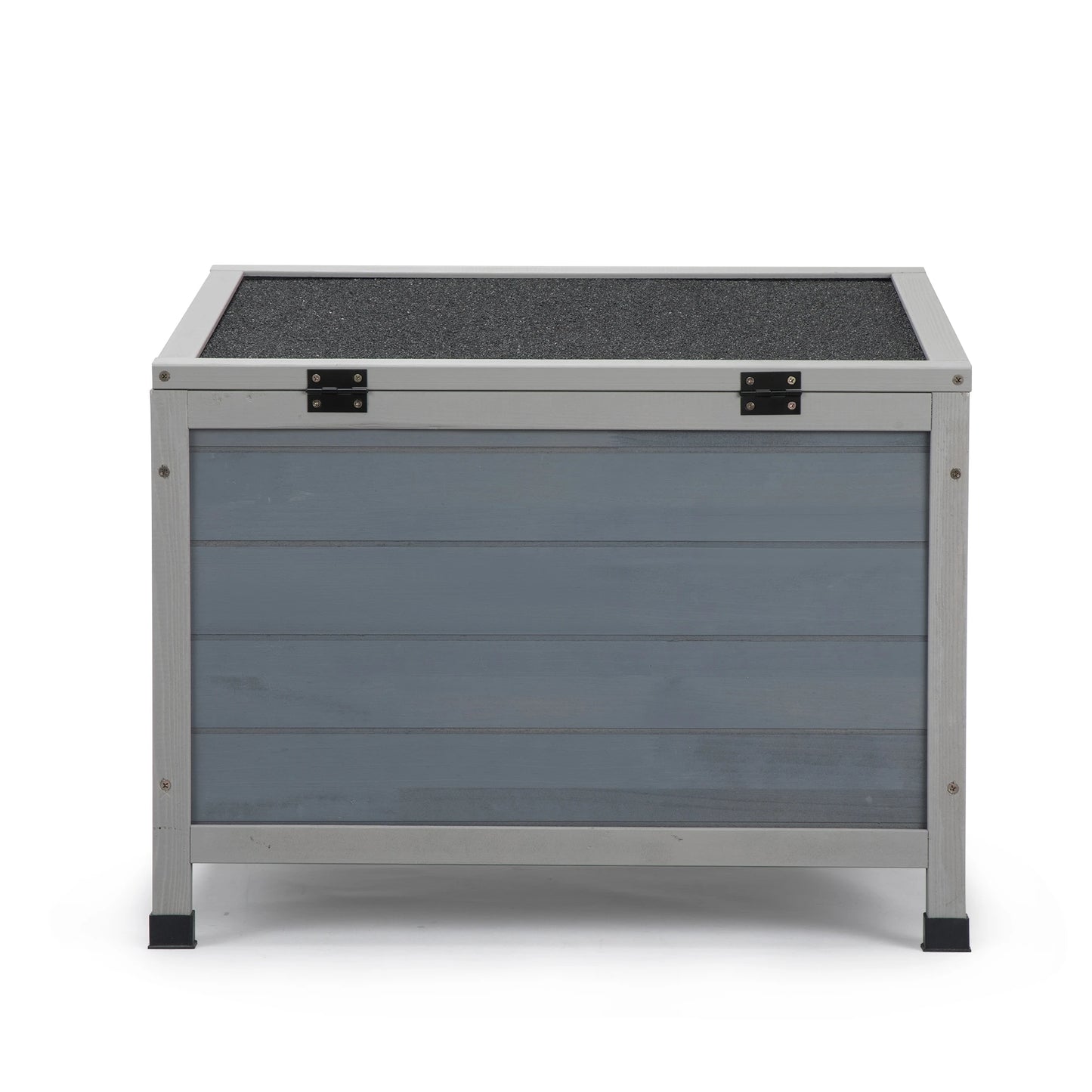 Small Wood Rabbit Hutch Bunny Cage Habitat with Weatherproof Openable Top Door Ramp for Guinea Pigs