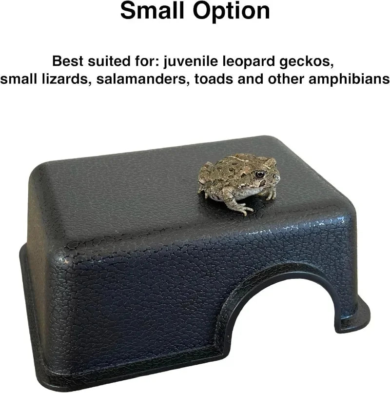 Plastic Reptile Hide Box For Leopard Geckos Snakes Lizards
