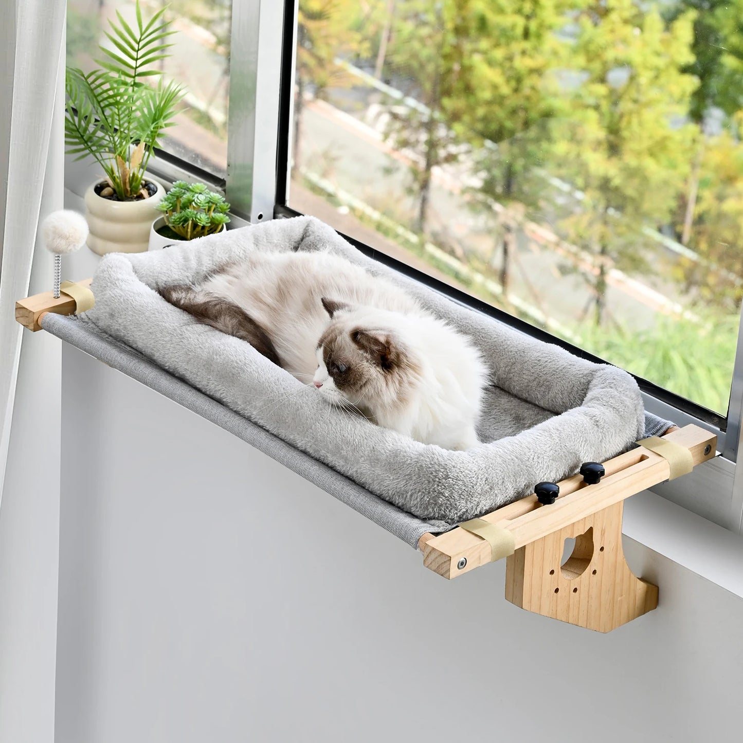 Cat Mattress Window Hammock Design Double Sided Bed All Season High Quality Hardwood Framework Suitable for All Kinds of Cats