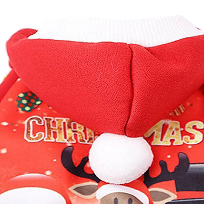 Christmas Dog Coat Sweater For Small Medium Dogs Hoodies