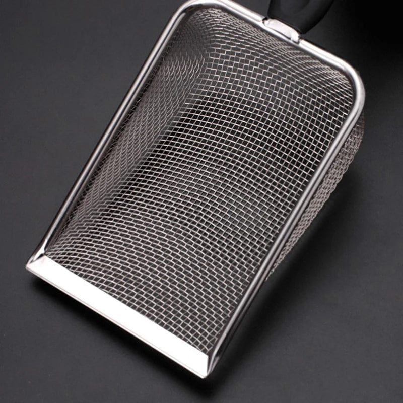 Pet Cleaning Tools Stainless Steel Feces Shovel Cat Litter Shovel Reptile Lizard Sand Shovel Mesh Screen Fecal Spoon