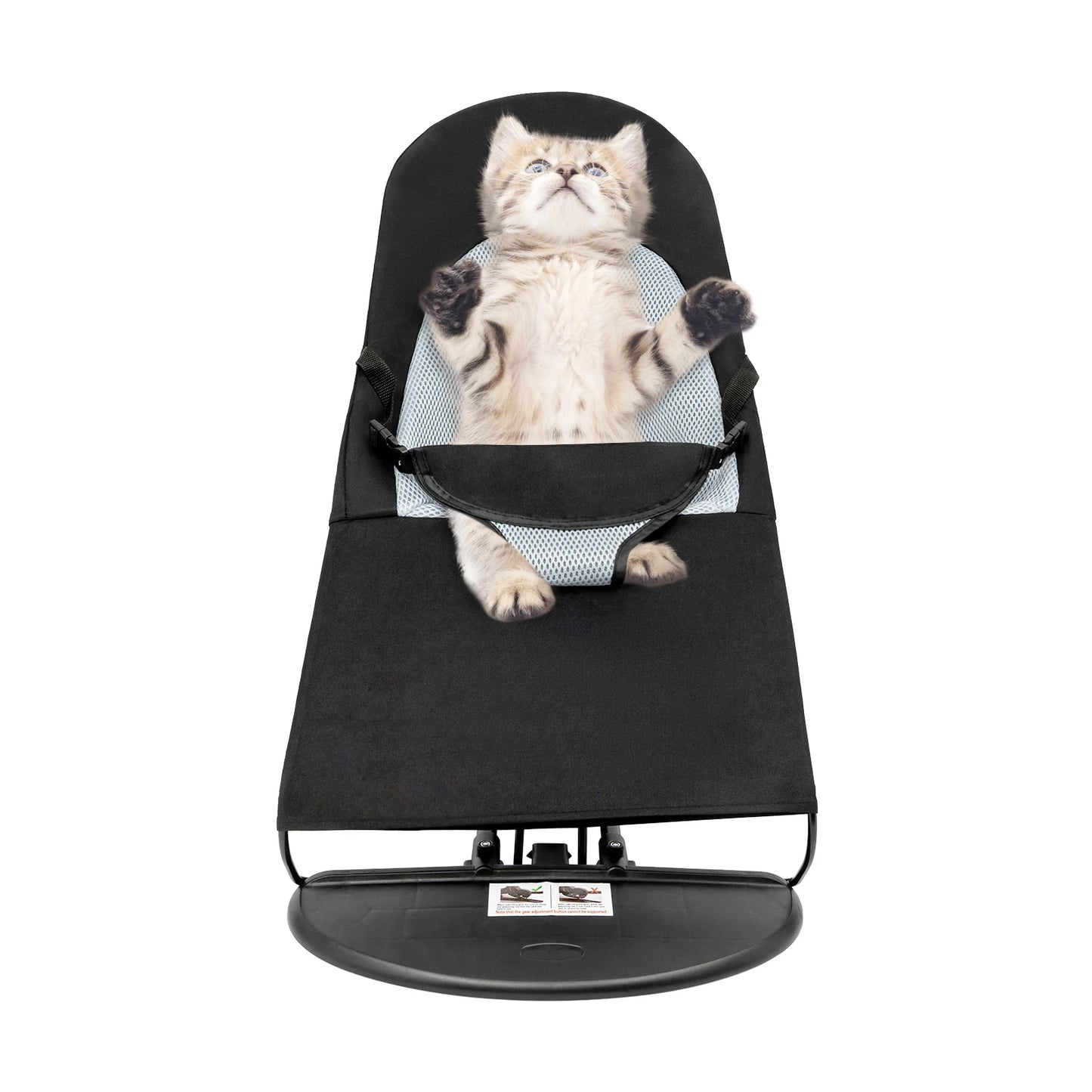 Black Pet Rocking Chair Foldable Rack For Pets Under 33.07 Lb