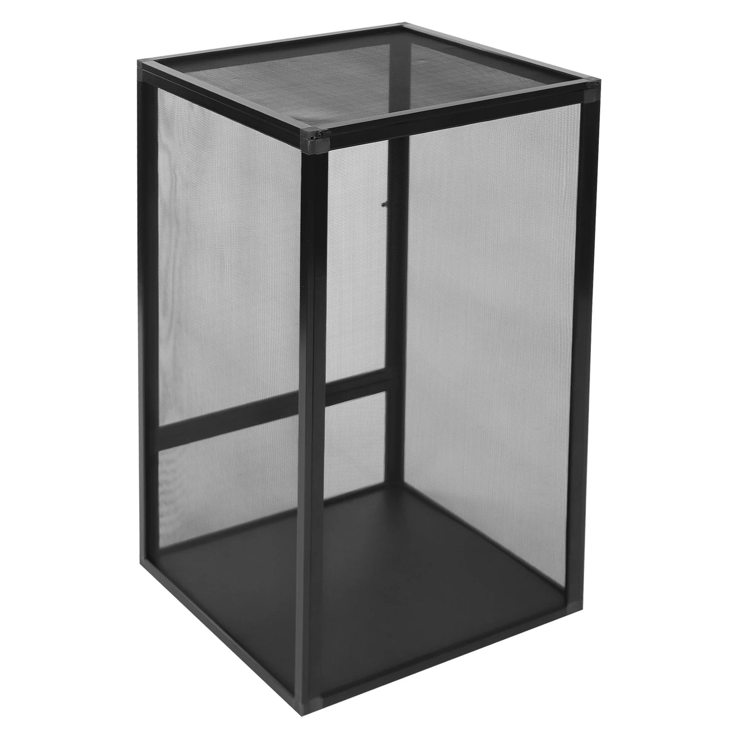 Freestanding Reptile Feeding Box Micro Habitat Enclosure for Chameleons, Lizards, Insects, Snakes