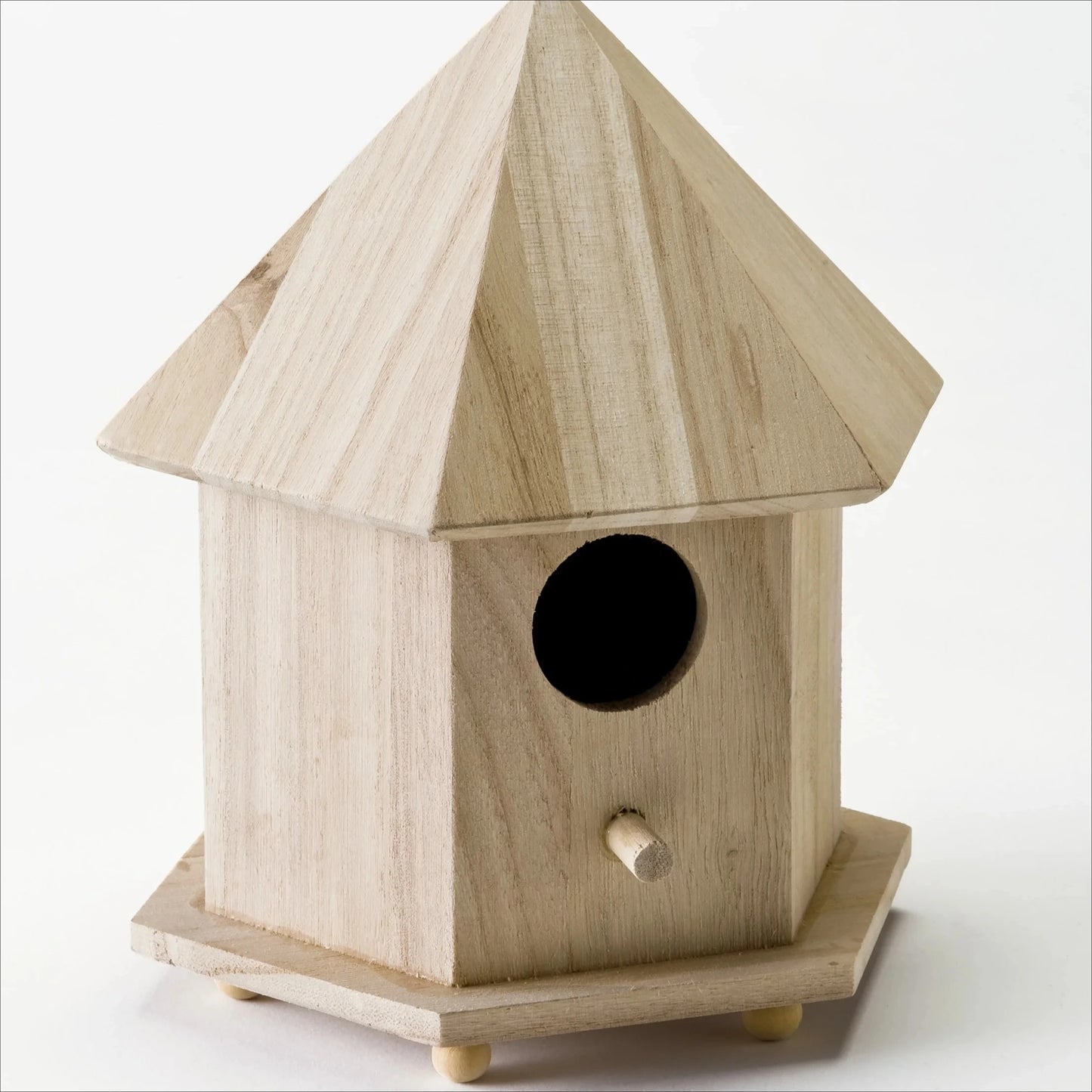 Unpainted Wooden Bird House Kit For DIY Painting And Outdoor Decor For Kids