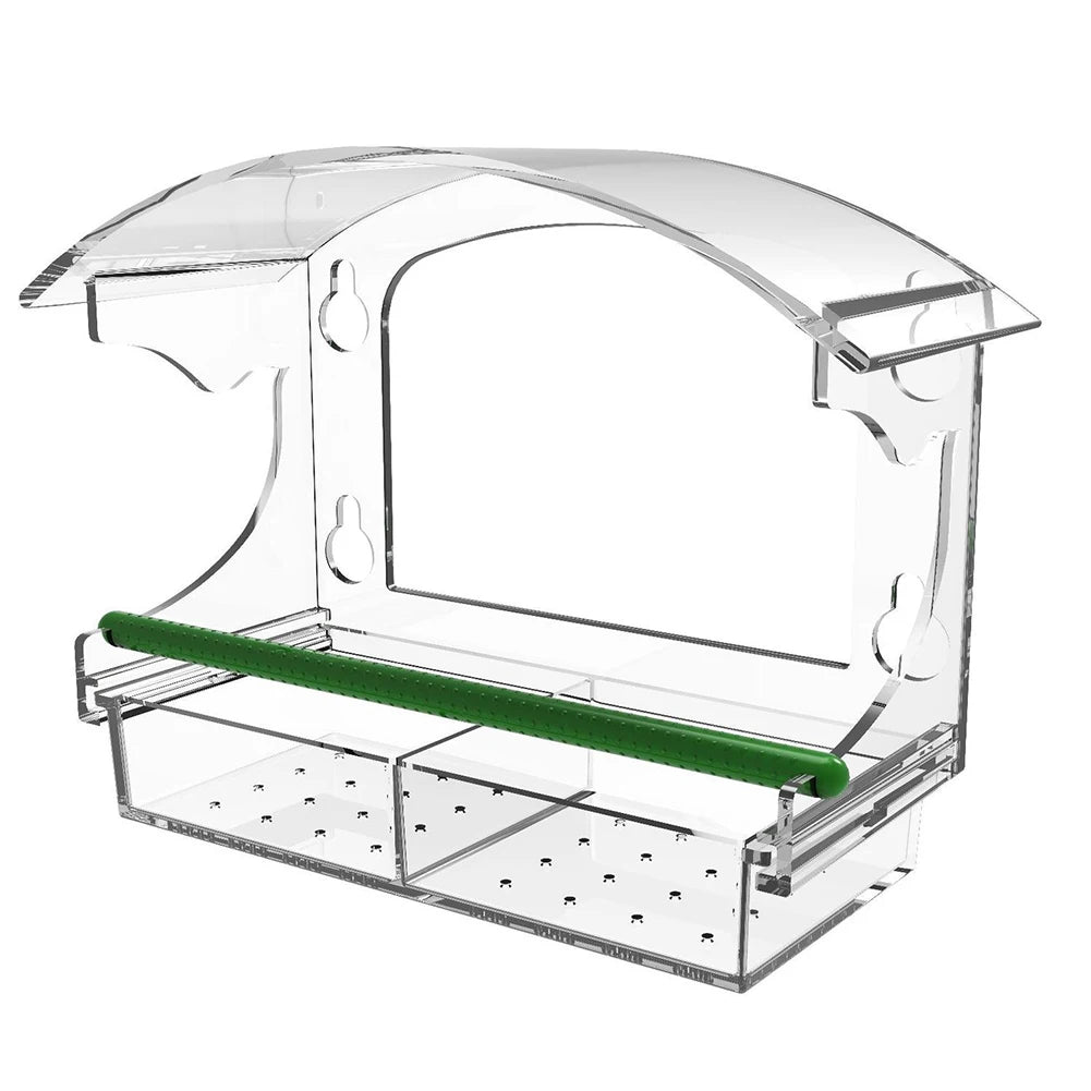 Acrylic Window Bird Feeder With 4 Suction Cups For Outdoors