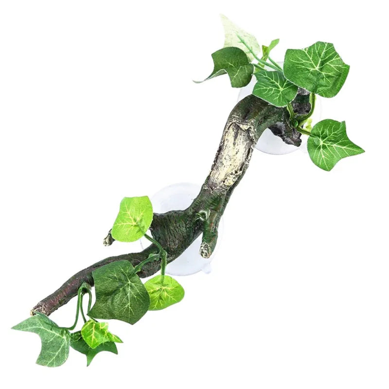 Half Set Reptile Terrarium Plant Decoration With Suction Cup