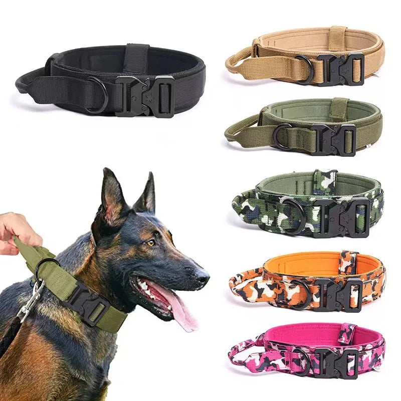 Tactical Dog Collar Training Adjustable Explosion Proof