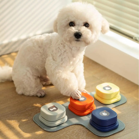 Mewoofun Dog Buttons with Rubber Mat Recordable Talking Set