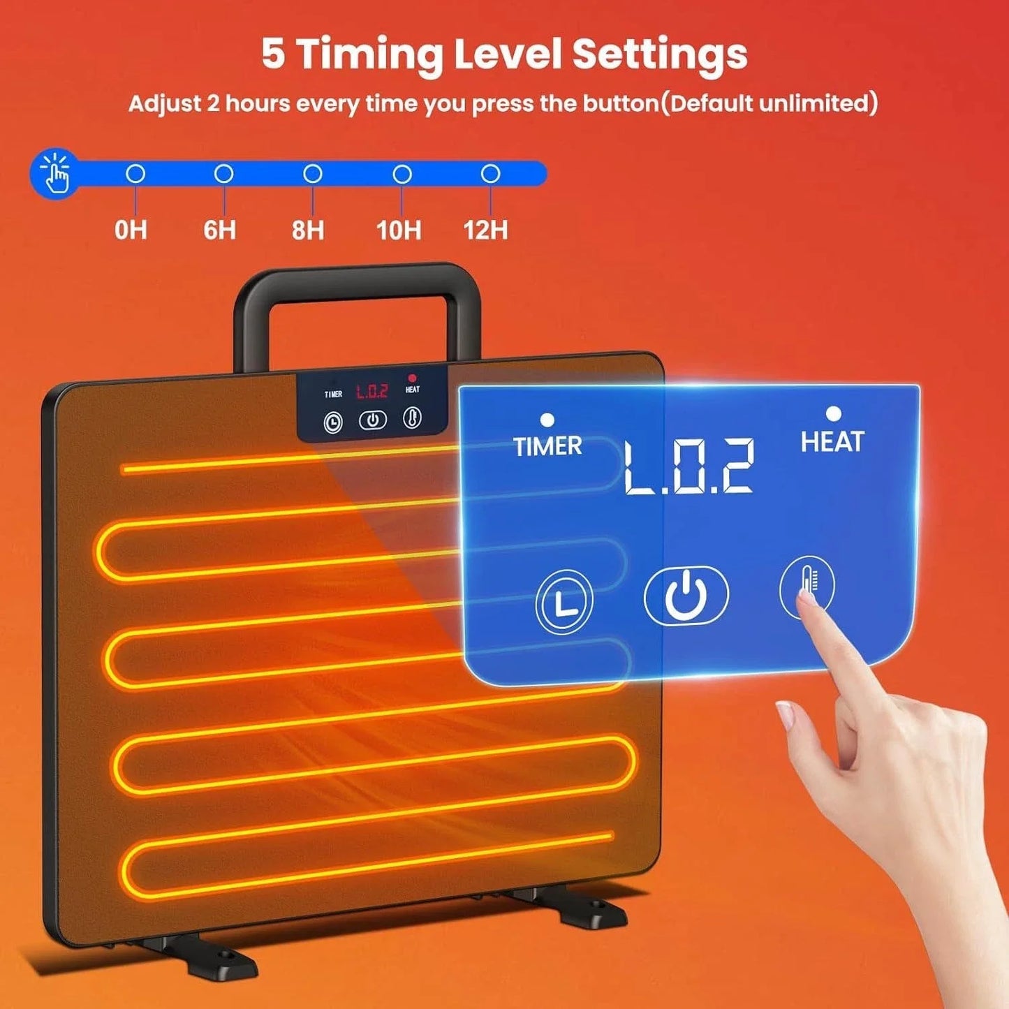 1PC Chicken Coop Heater Thermostatic Poultry Heating Panel Adjustable Temperature Winter Farm Universal Heater For Many Animals