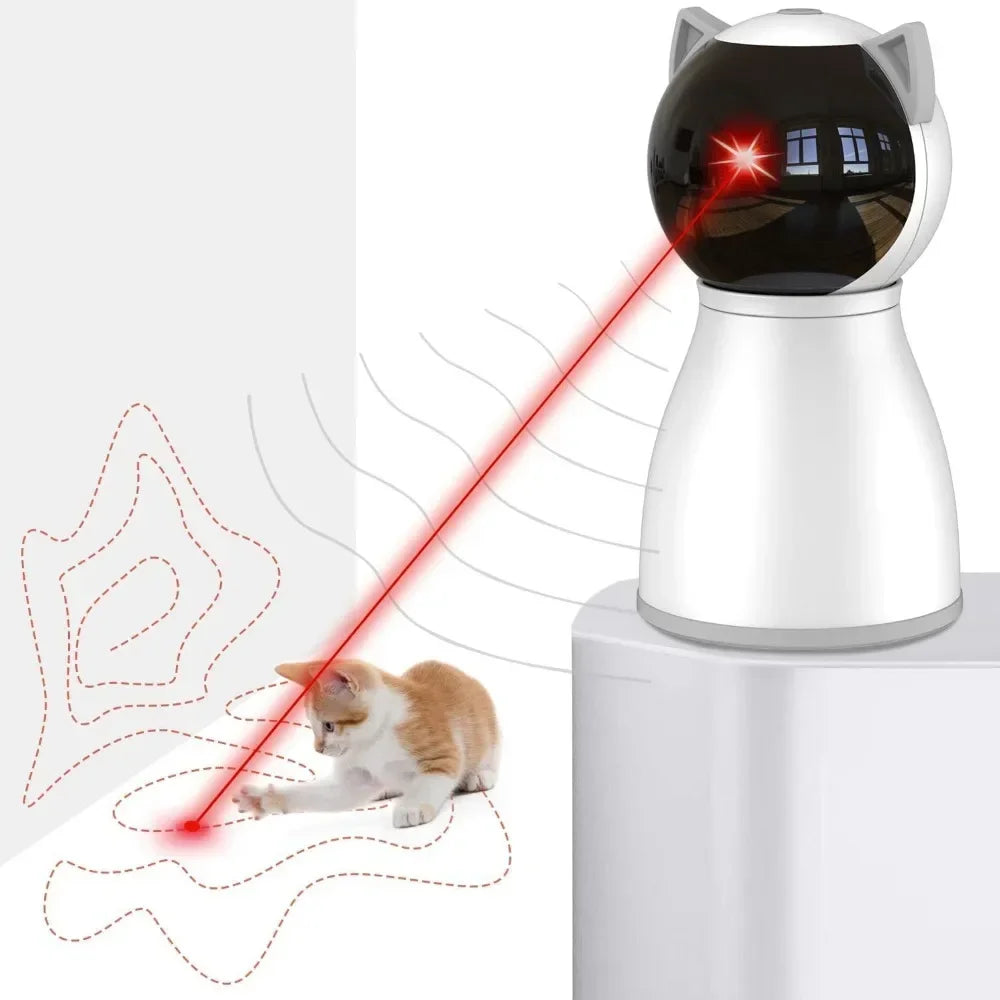 Laser Cat Toys for Indoor Cats Real Random Trajectory Motion Activated Rechargeable Automatic Toy