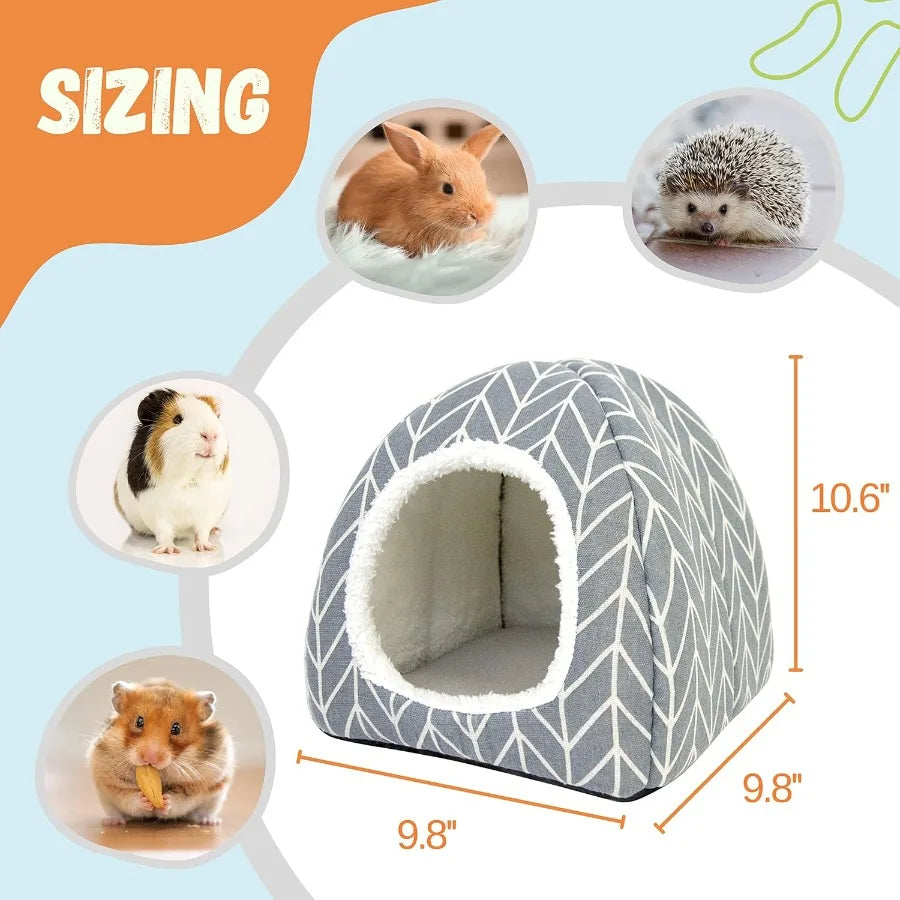 2 Pack Gea Pig Hideout Bed for Rabbits and Other Small Pets