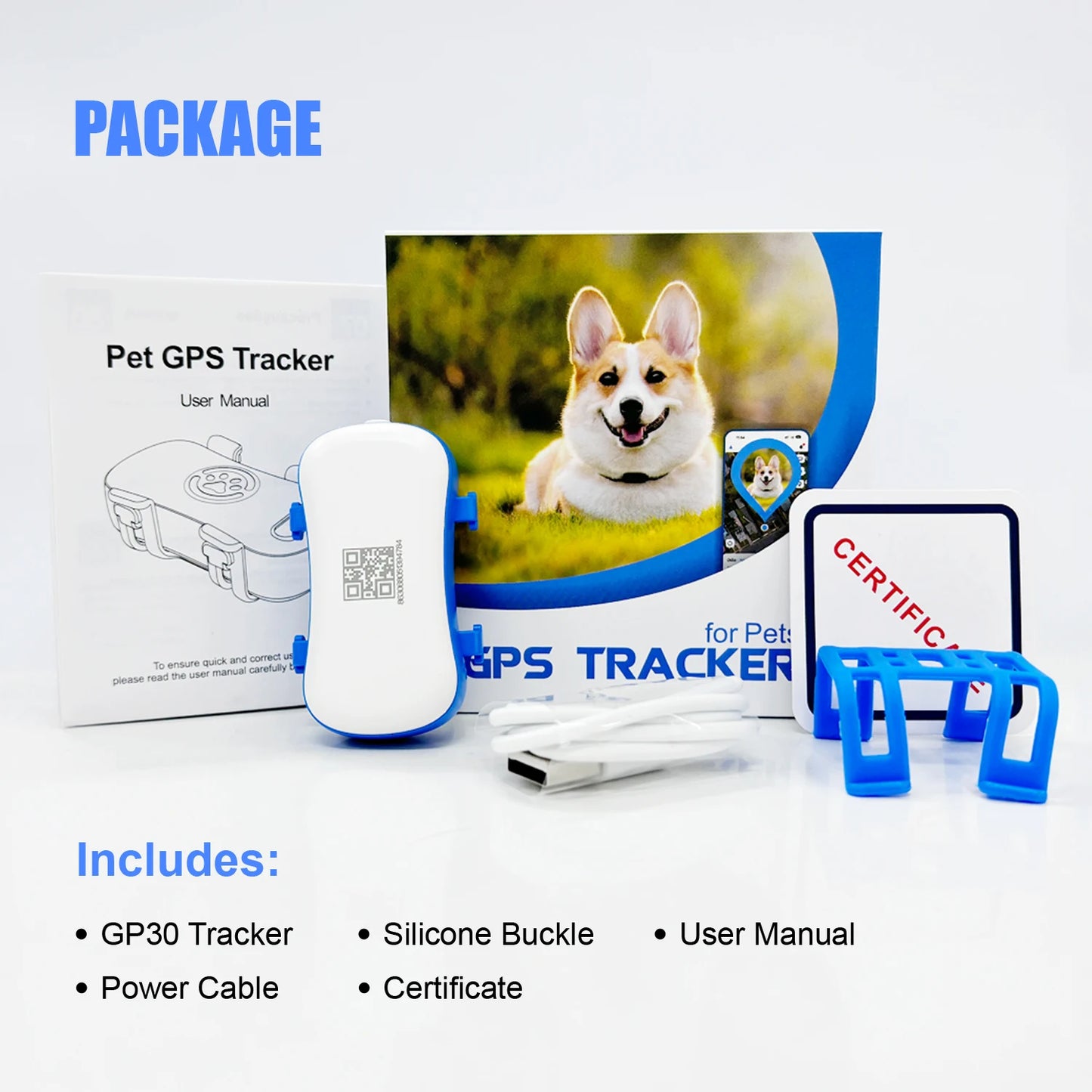 4G Dog Cat GPS Tracker for Pets - Waterproof Smart Locator