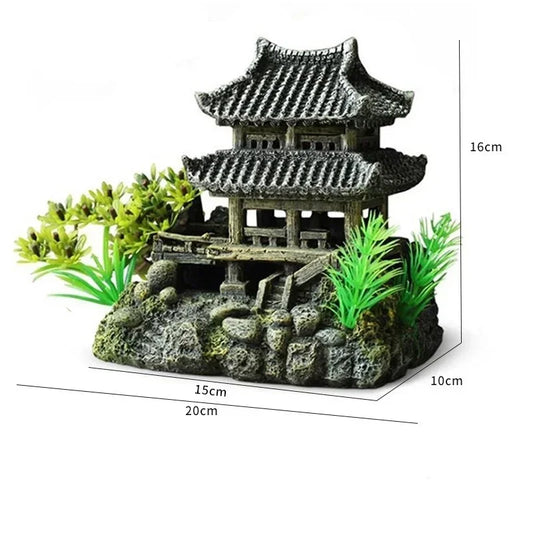 Resin Aquarium Ornament Landscape Model Fish Tank Decor