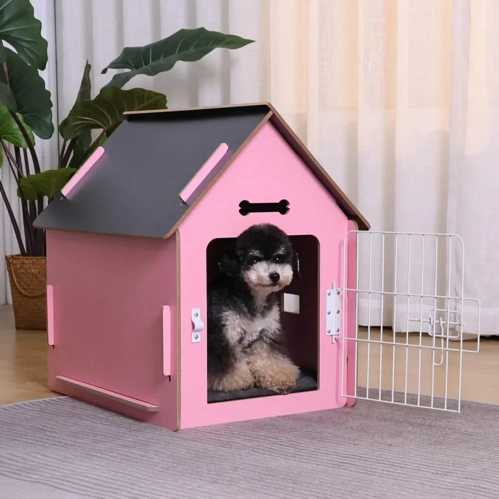 Dog House Indoor for Small Dogs or Cats Cozy Wooden Design Small Indoor Bed House