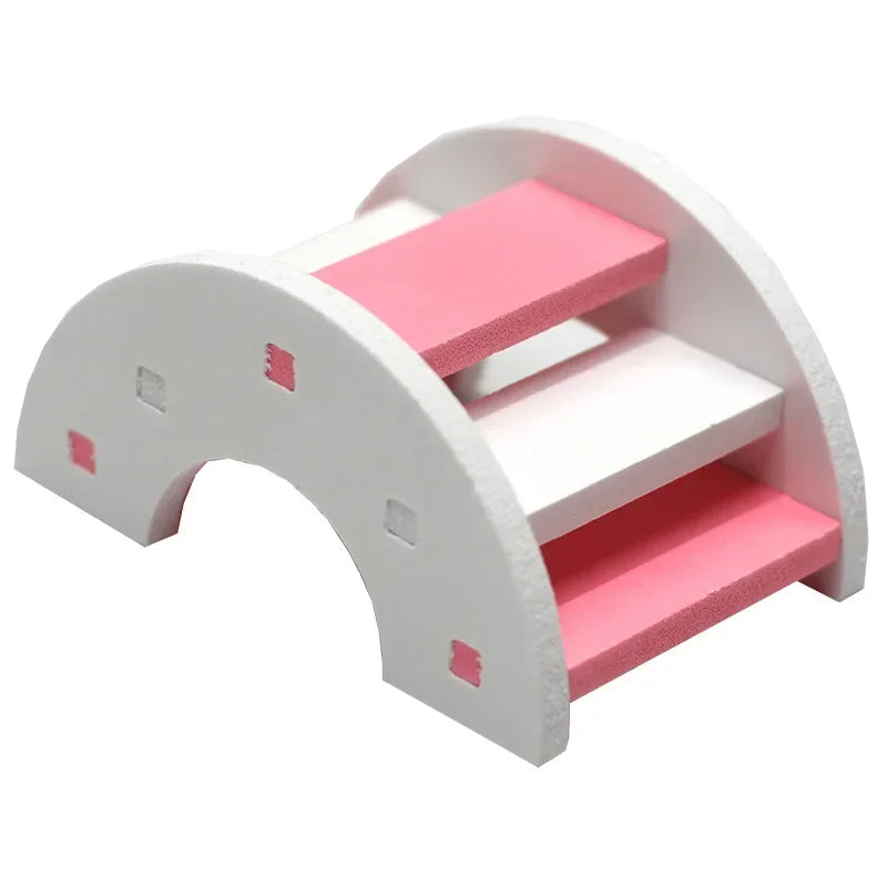 Hamster Ladder Rainbow Bridge Wooden Hanging Toys for Small Animals Cage Accessories Cute Pet Gifts