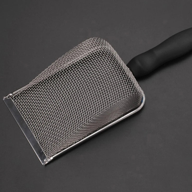 Pet Cleaning Tools Stainless Steel Feces Shovel Cat Litter Shovel Reptile Lizard Sand Shovel Mesh Screen Fecal Spoon