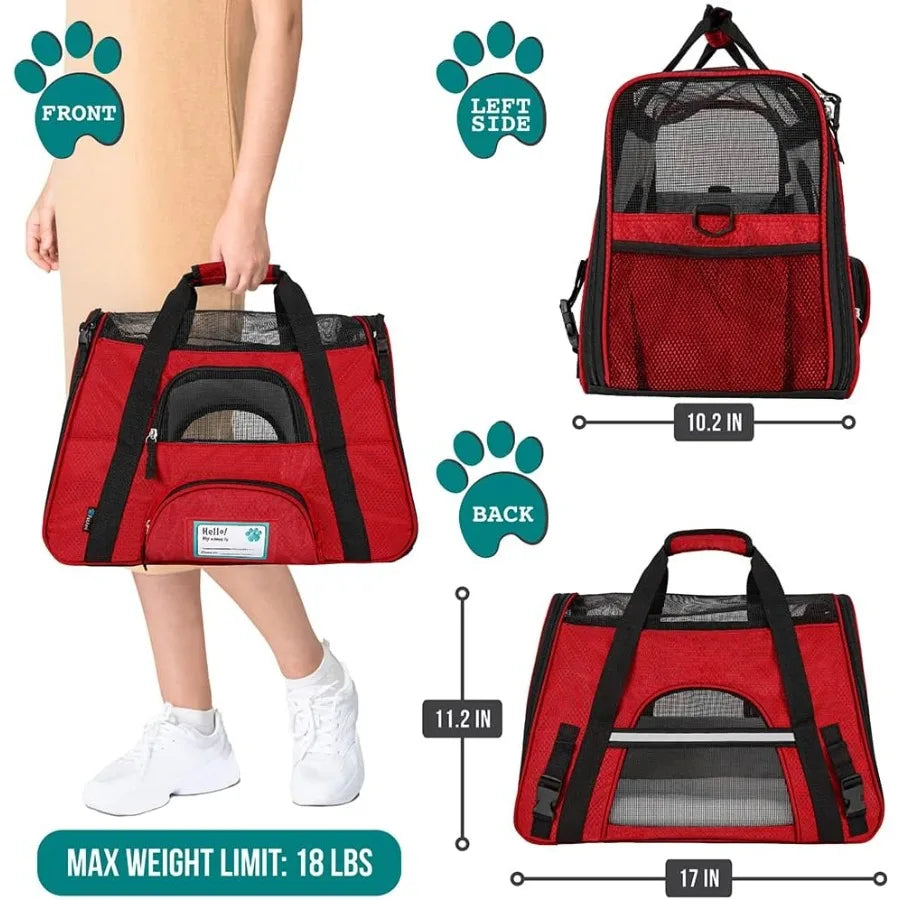 Airline Approved Pet Carrier For Cats And Small Dogs