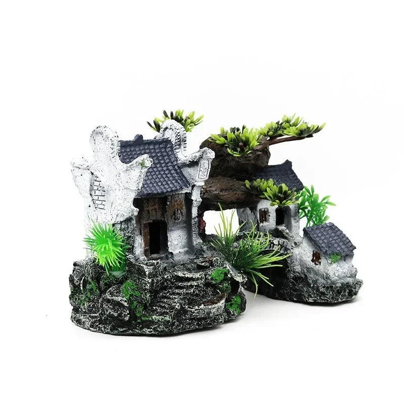 Resin Aquarium Ornament Landscape Model Fish Tank Decor