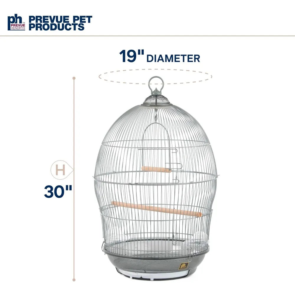 Prevue Sonata Round Metal Bird Cage for Small Birds Tabletop