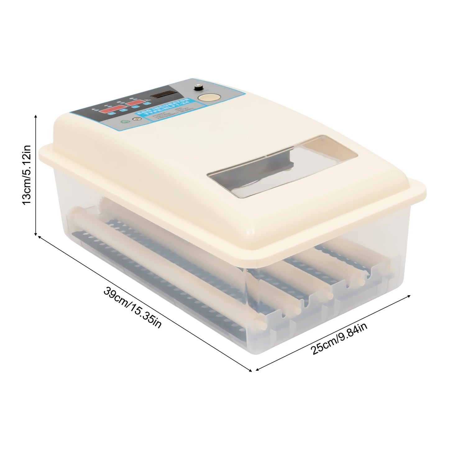 24 Eggs Automatic Digital Incubator With Auto Turning Humidity Control And LED Display For Chicken And Duck Eggs