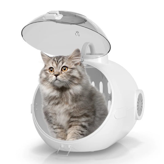 Cat Handbag Carrier With Fan Breathable Granary Design