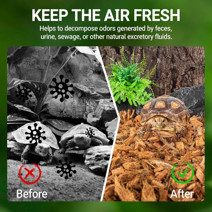 72 Quart Coconut Chip Substrate Reptile Bedding For Ball Pythons Geckos Frogs