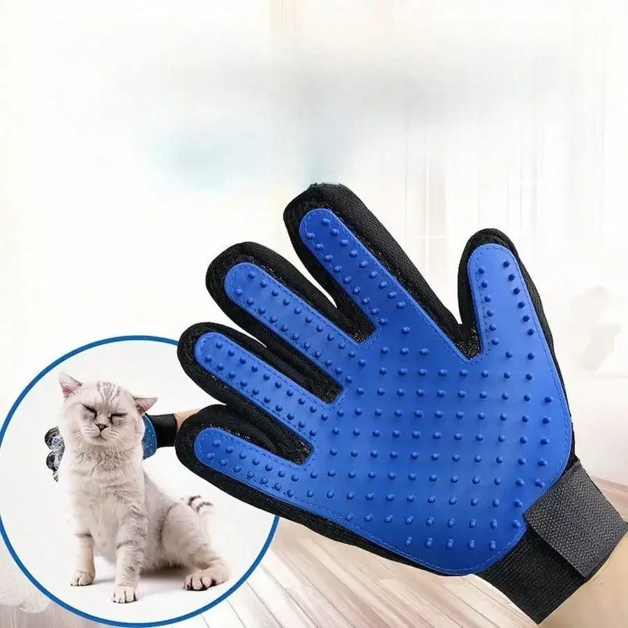 Pet Grooming Gloves For Cats And Dogs Deshedding Bathing Massage Mitt For Gentle Hair Removal