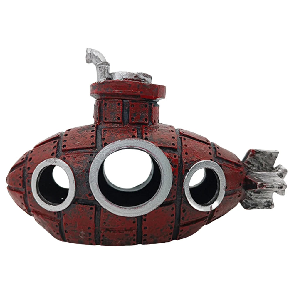 Aquarium Submarine Ornament Submarine Wreck Decoration Fish Tank Landscaping