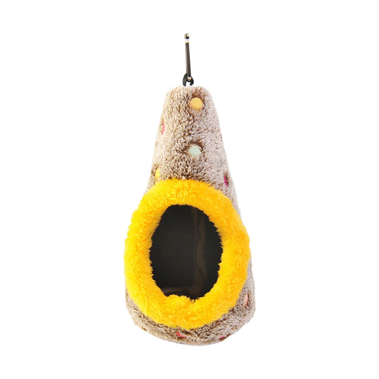 Cozy Fleece Bird Hammock Nest For Parrot Cage Winter Warm Cave Hideaway