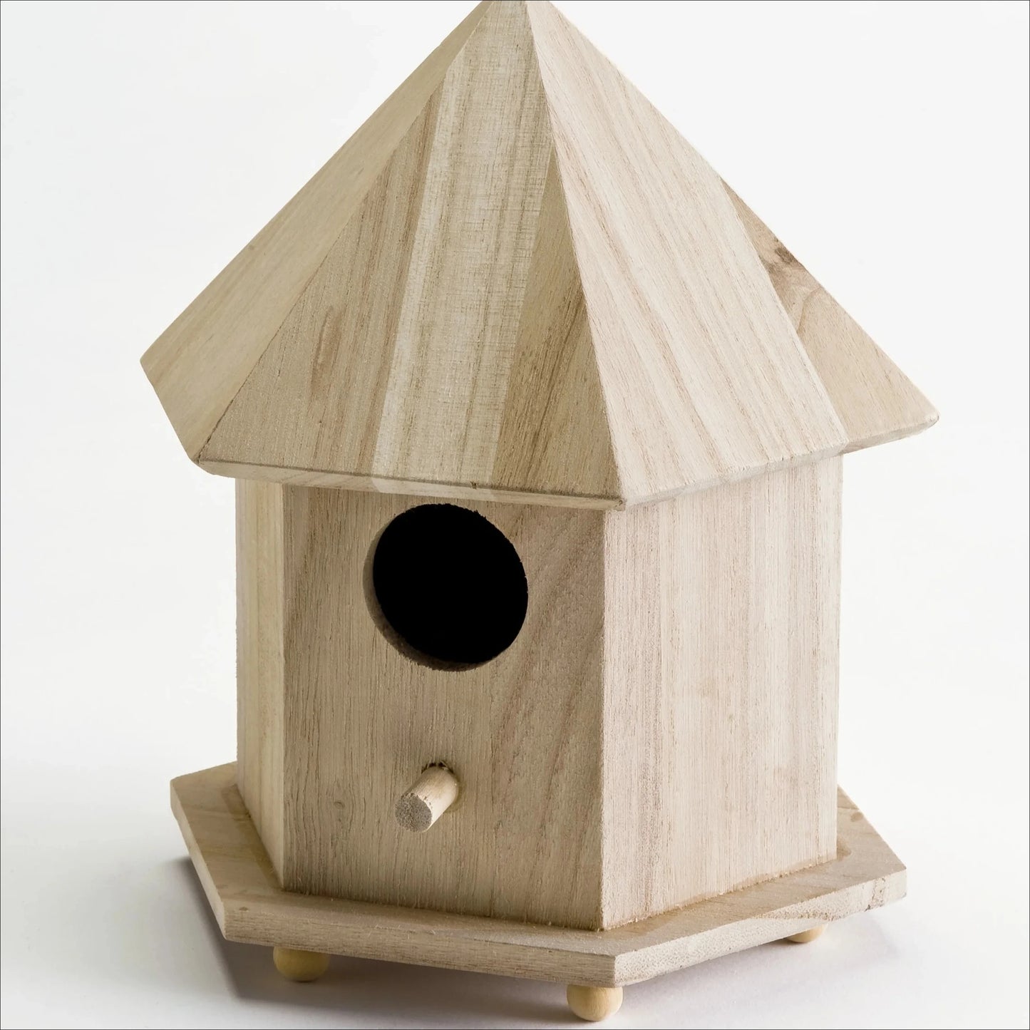 Unpainted Wooden Bird House Kit For DIY Painting And Outdoor Decor For Kids