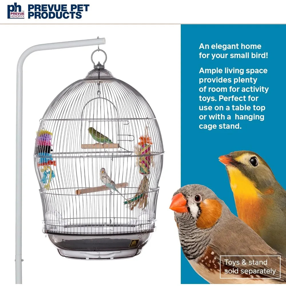 Prevue Sonata Round Metal Bird Cage for Small Birds Tabletop