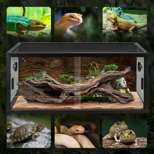 Front Opening Climbing Pet Tank For Reptiles With Ventilation Gecko Ecological Habitat Gift For Pet