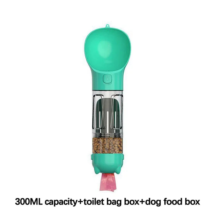 Pet Companion Water Cup Multifunctional Toilet Shovel Garbage Bag Portable Water Bottle Dog Supplies Water Dispenser