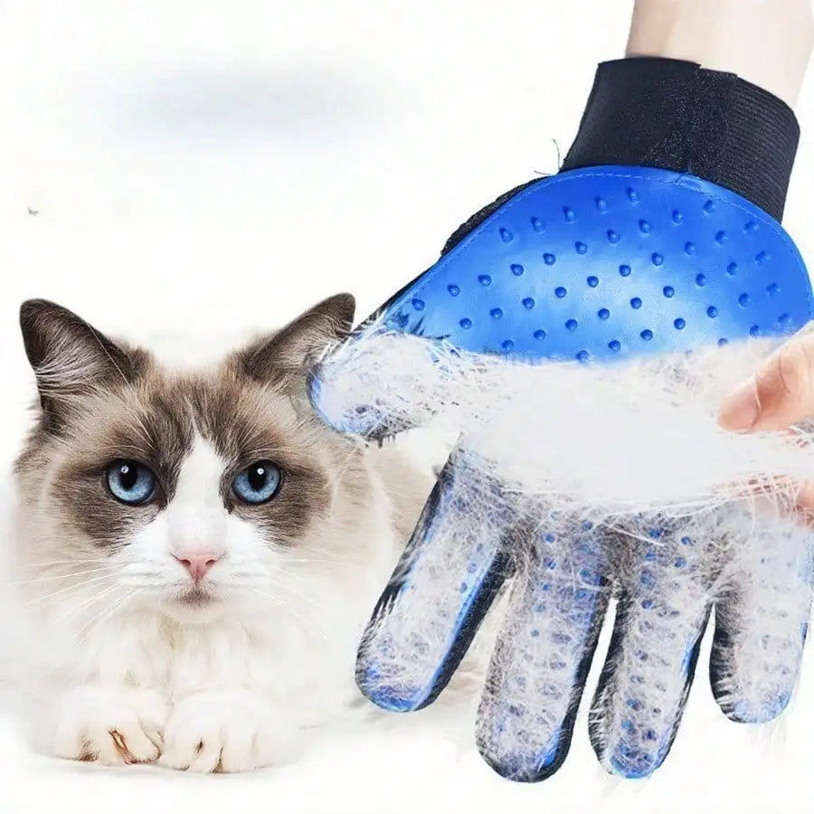 Pet Grooming Gloves For Cats And Dogs Deshedding Bathing Massage Mitt For Gentle Hair Removal