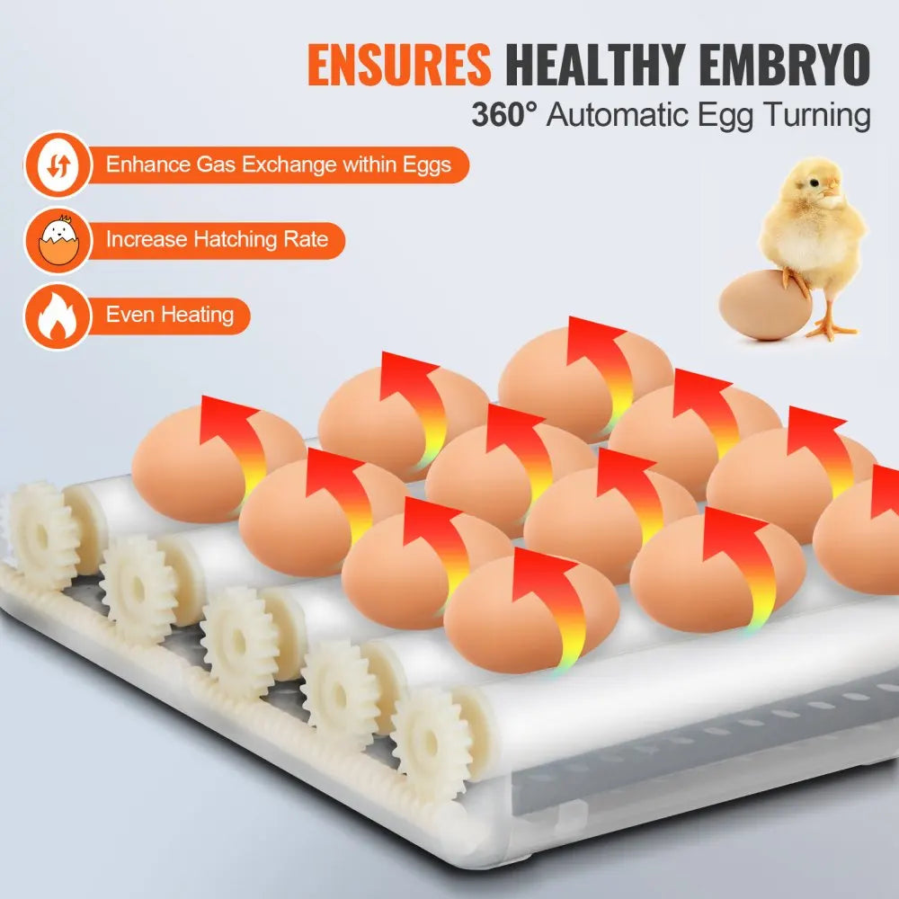 VEVOR Egg Incubator Automatic Egg Turner with Temperature Control
