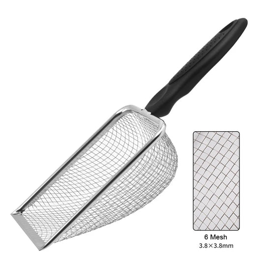 Pet Cleaning Tools Stainless Steel Feces Shovel Cat Litter Shovel Reptile Lizard Sand Shovel Mesh Screen Fecal Spoon