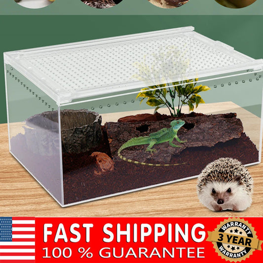 Magnetic Acrylic Reptile Enclosure 2.5 Gallon Breeding Box