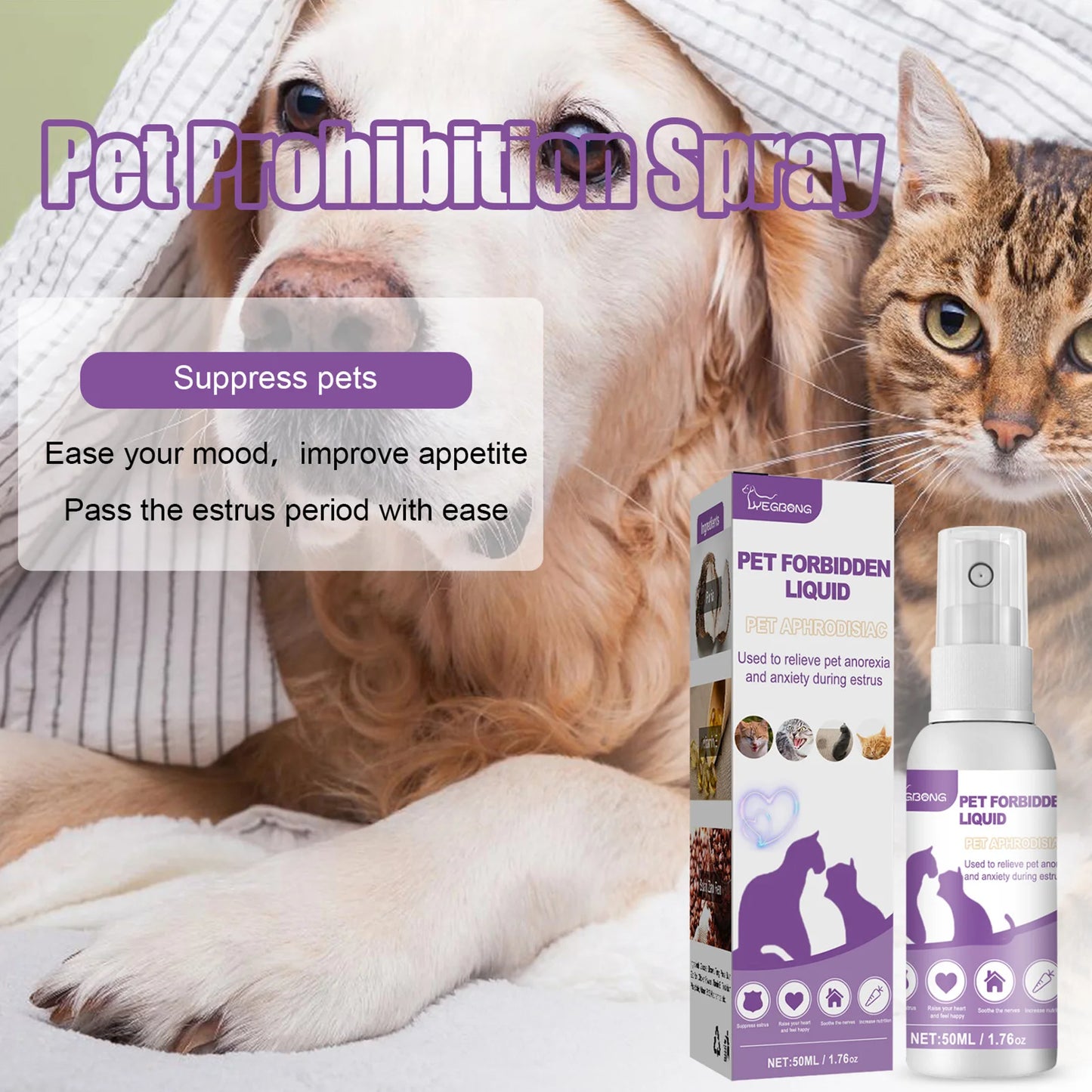 Calming Diffuser Dog Calming Spray For Cats Safe Healthy Anti-anxiety Liquid Sprays For Cars New Environments Remedies Calm Down