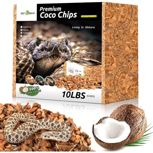 72 Quart Coconut Chip Substrate Reptile Bedding For Ball Pythons Geckos Frogs