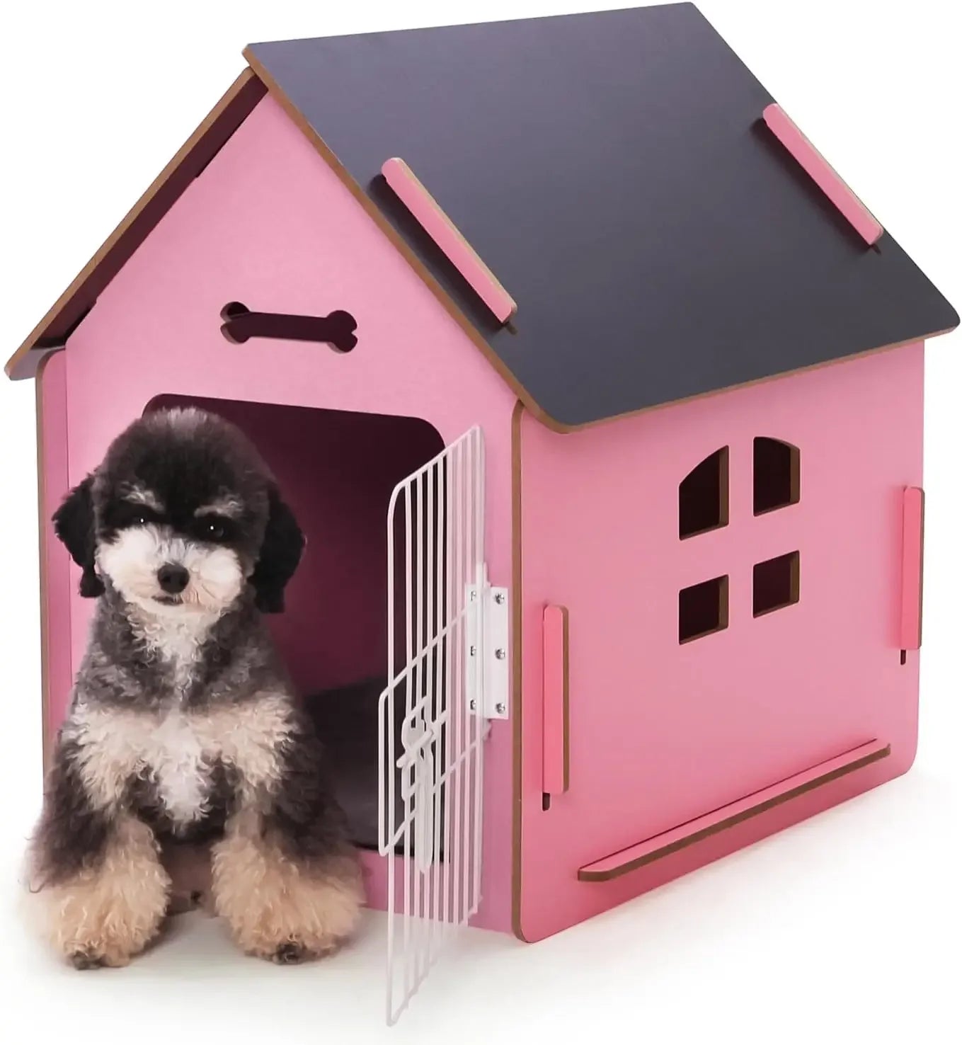 Dog House Indoor for Small Dogs or Cats Cozy Wooden Design Small Indoor Bed House