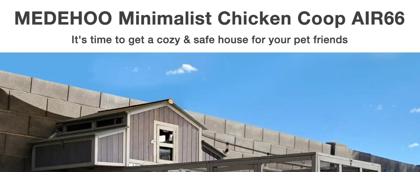 Unique Folding Design for Easy to Set Up Chicken House
