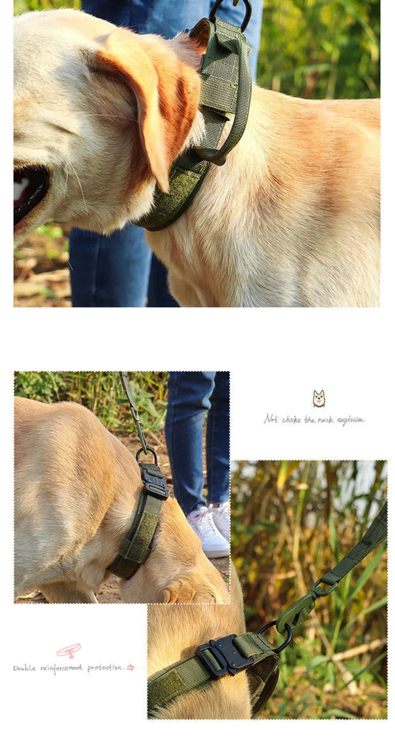 Tactical Dog Collar Training Adjustable Explosion Proof