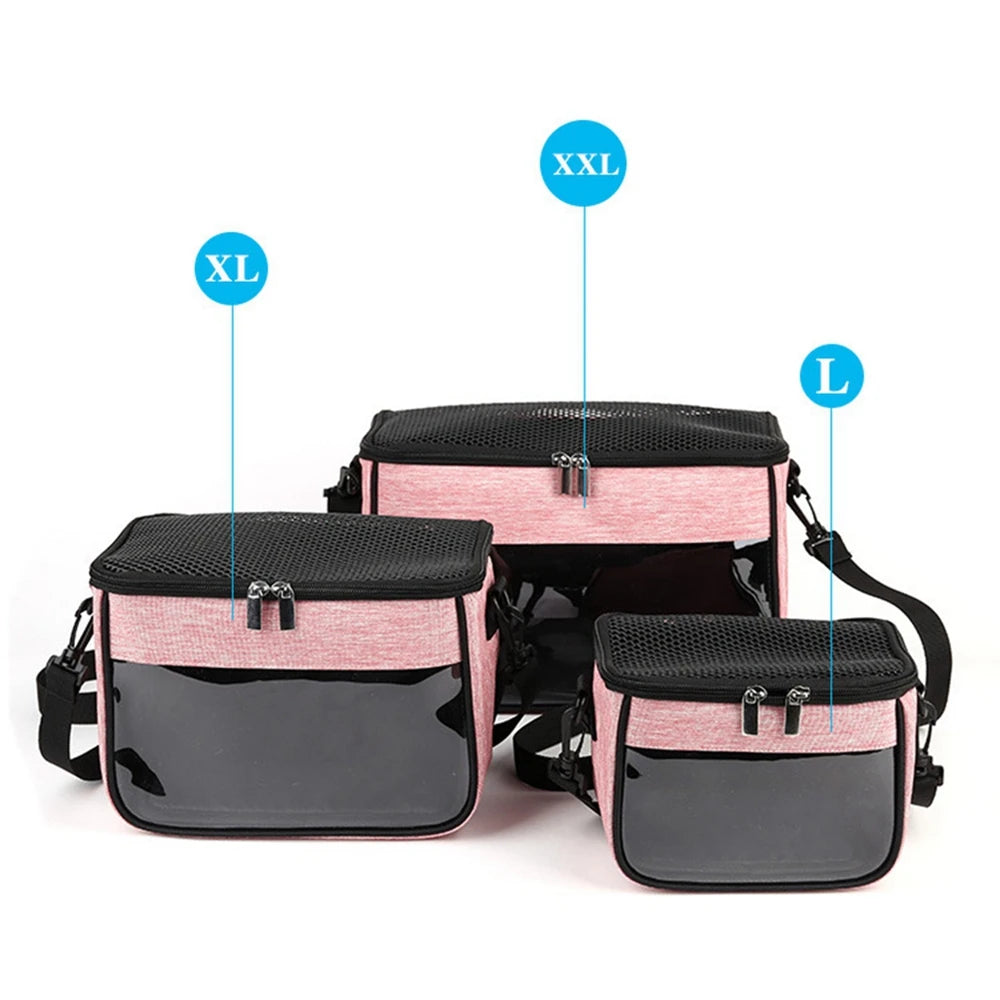 Small Animal Carrier Backpack for Small Pets Breathable Portable Travel Bag Windproof One Shoulder Bag