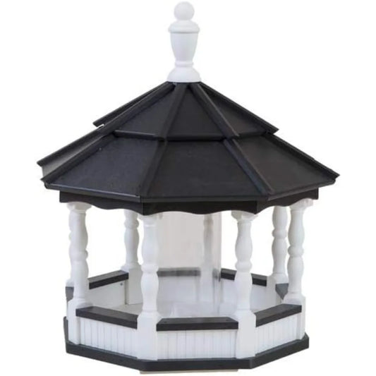 Handcrafted Poly Spindle Outdoor Post Mount Bird Feeder